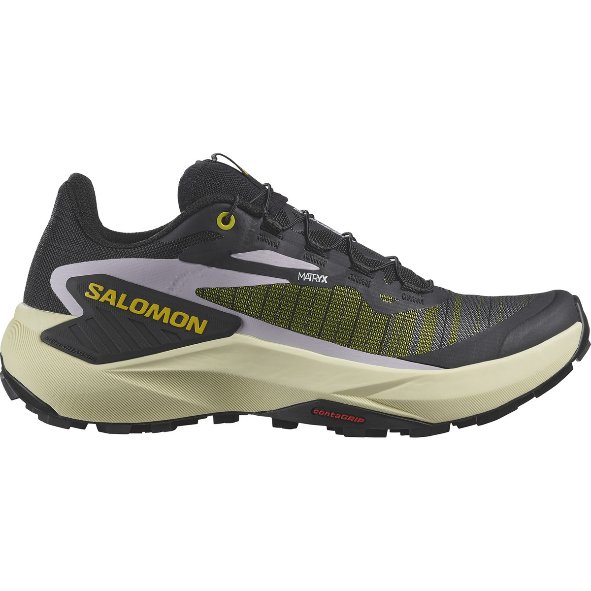 Bild von salomon genesis women s trail running schuh schwarz gelb
