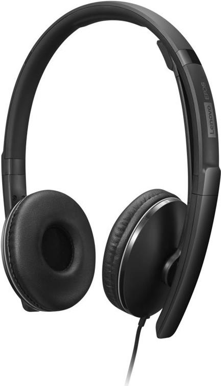 Bild von Lenovo Gen 2 - Headset - On-Ear - kabelgebunden - USB-C - Schwarz - Zoom Certified (4XD1M39029)