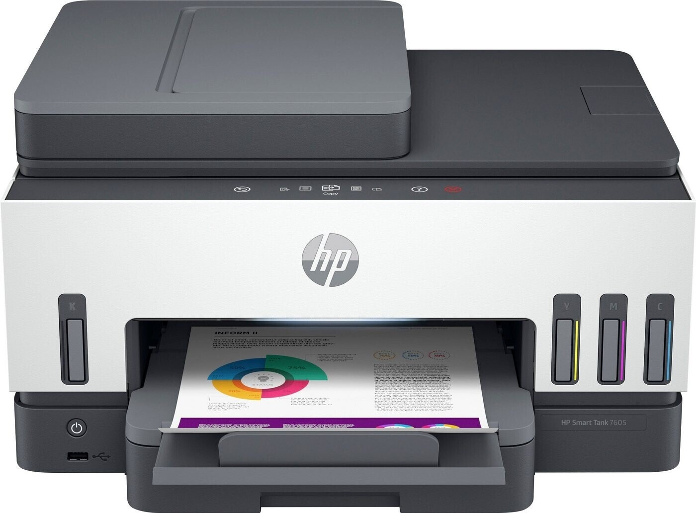 Bild von HP Smart Tank 7605 (Tintentank, Farbe), Drucker, Grau