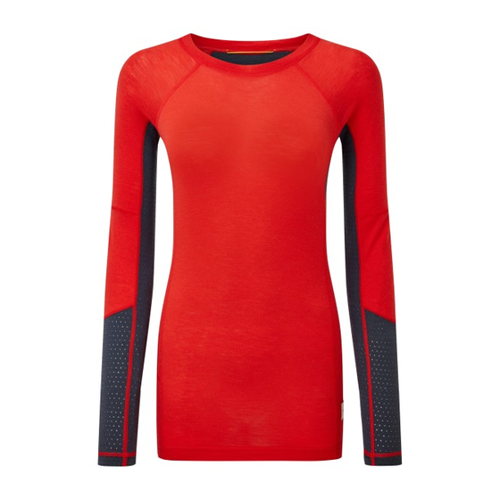 Bild von ARTILECT Women's Goldhill 125 Zoned Crew - Merinoshirt Gr S rot/blau