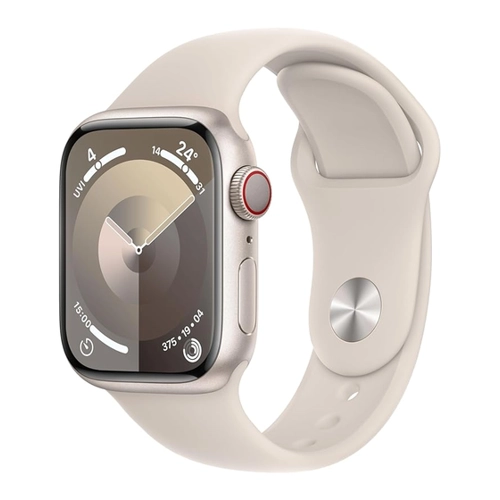 Bild von AppleWatch S9 Aluminium Cellular 41mm Polarstern (Sportarmband polarstern) S/M