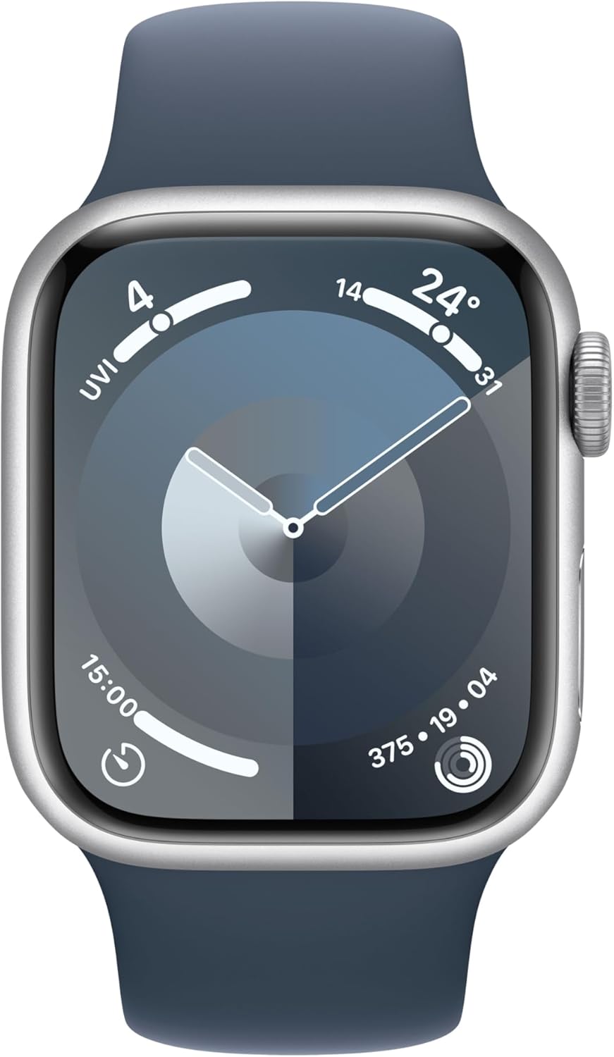Bild von Apple Watch Series 9 (GPS + Cellular, 41 mm) Smartwatch mit Aluminiumgehäuse und Sport Loop Armband in Polarstern. Fitnesstracker, Blutsauerstoff und EKG Apps, Always-On Retina Display, CO₂ neutral