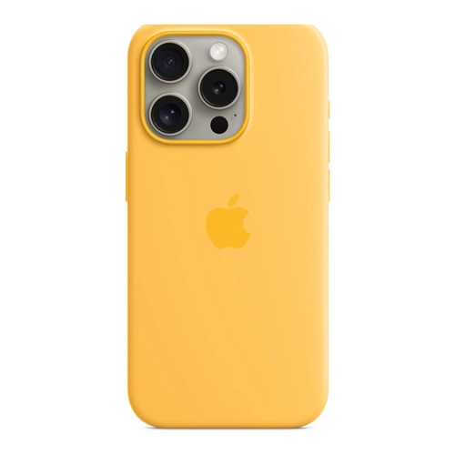 Bild von Apple Silikon Case iPhone 15 Pro | Warmgelb