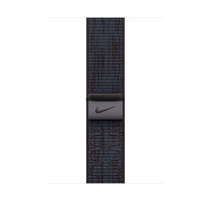 Bild von Apple Nike Sport Loop (46 mm, Nylon, Apple Watch Ultra 2, Apple Watch Series 10, Apple Watch SE 2024), Uhrenarmband, Schwarz, Blau