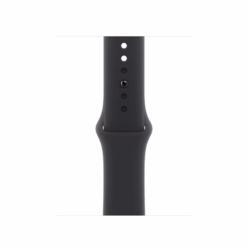 Bild von Apple Sport Band (40 mm, Fluorelastomer, Apple Watch Ultra 2, Apple Watch Series 10, Apple Watch SE 2024), Uhrenarmband, Schwarz