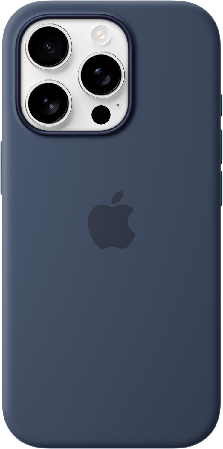 Bild von Apple iPhone 16 Pro Silikon Case mit MagSafe Denim, myyk3zm/a, Cover, Apple, iPhone 16 Pro, Bla
