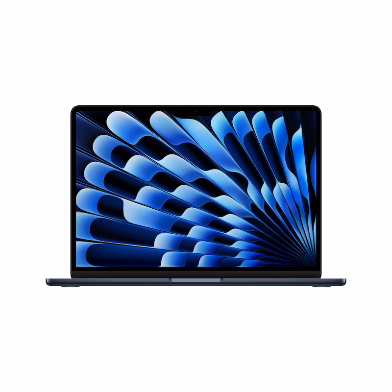 Bild von Apple MacBook Air 13 Zoll, mc8q4d/a, Midnight, M3, 8 Core CPU / 10 Core GPU, 512GB SSD, 512GB SSD, DE