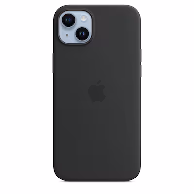 Bild von Apple - Hintere Abdeckung für Mobiltelefon - kompatibel mit MagSafe - Silikon - Midnight - für iPhone 14 Plus (MW4Y3ZM/A)