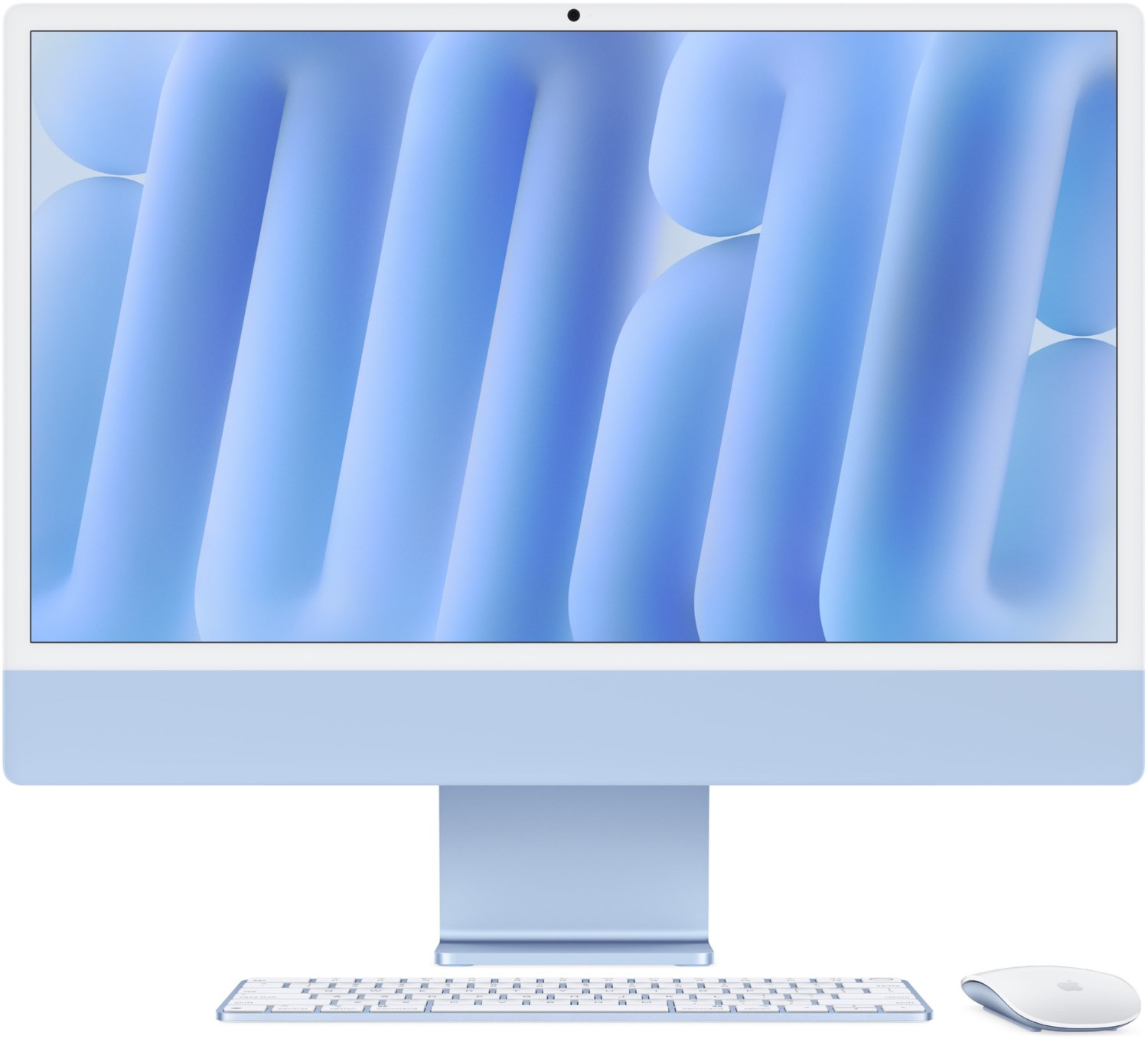 Bild von Apple iMac 24 Retina 4.5K (M4, 2024) 61cm (24 Zoll) Blau M4 10-Core CPU mit 4 Performance-Kernen und