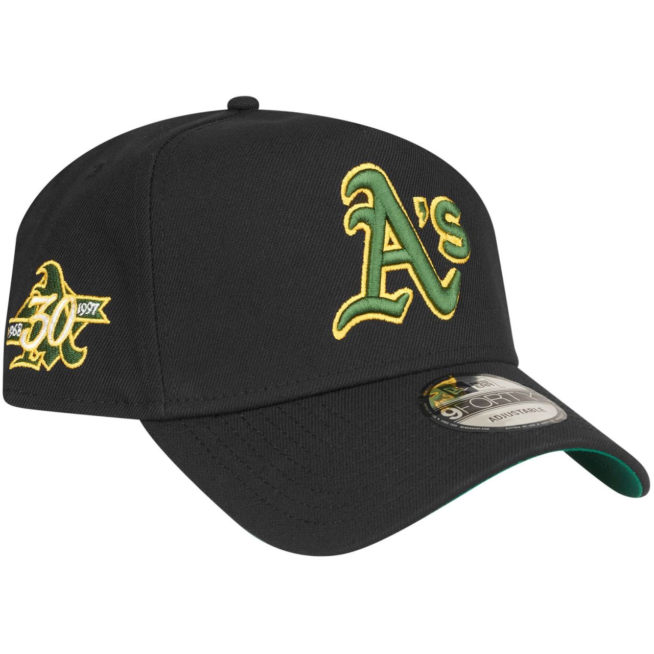 Bild von New Era, Herren, Cap, 9Forty A-Frame Snapback Cap - 30Th Oakland Athletics, Schwarz