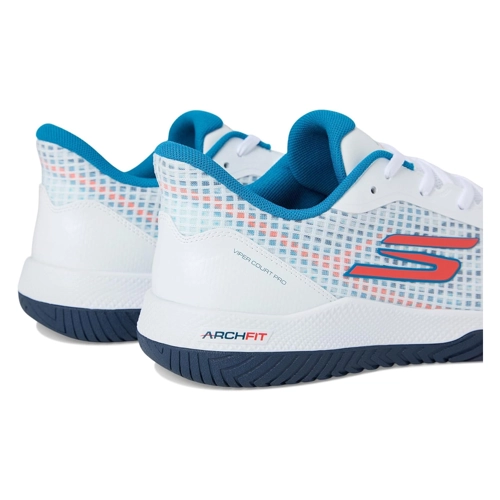 Bild von Skechers Herren Viper Court – Sportliche Pickleball-Schuhe für drinnen und draußen, mit Fußgewölbe-Unterstützung, Modellnummer: 246069-BKRD