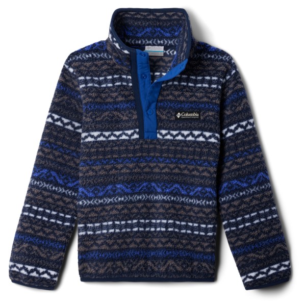 Bild von Columbia Unisex Kinder Helvetia 2 Bedrucktes Half Snap Fleece Pull Over, Grau Madras/Mountain Blue, 140