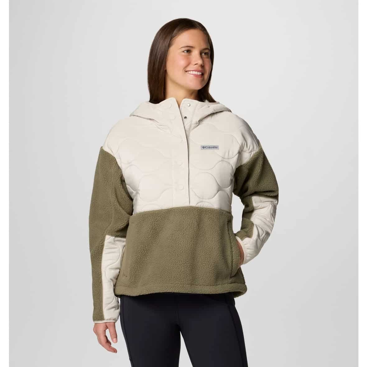 Bild von COLUMBIA CLOUD POINT HOODED Fleece 2025 dark stone/stone green - L