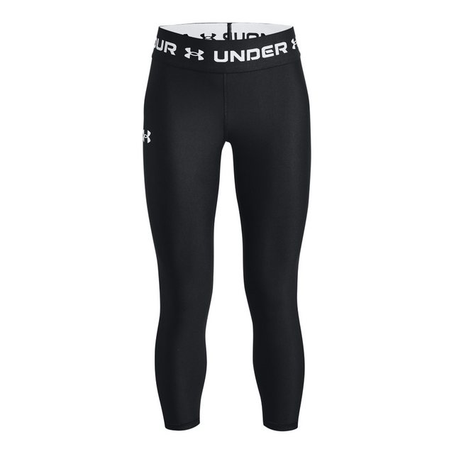 Bild von UNDER ARMOUR HeatGear Armour Crop Hose Mädchen 001 - black/white L (149-160 cm)
