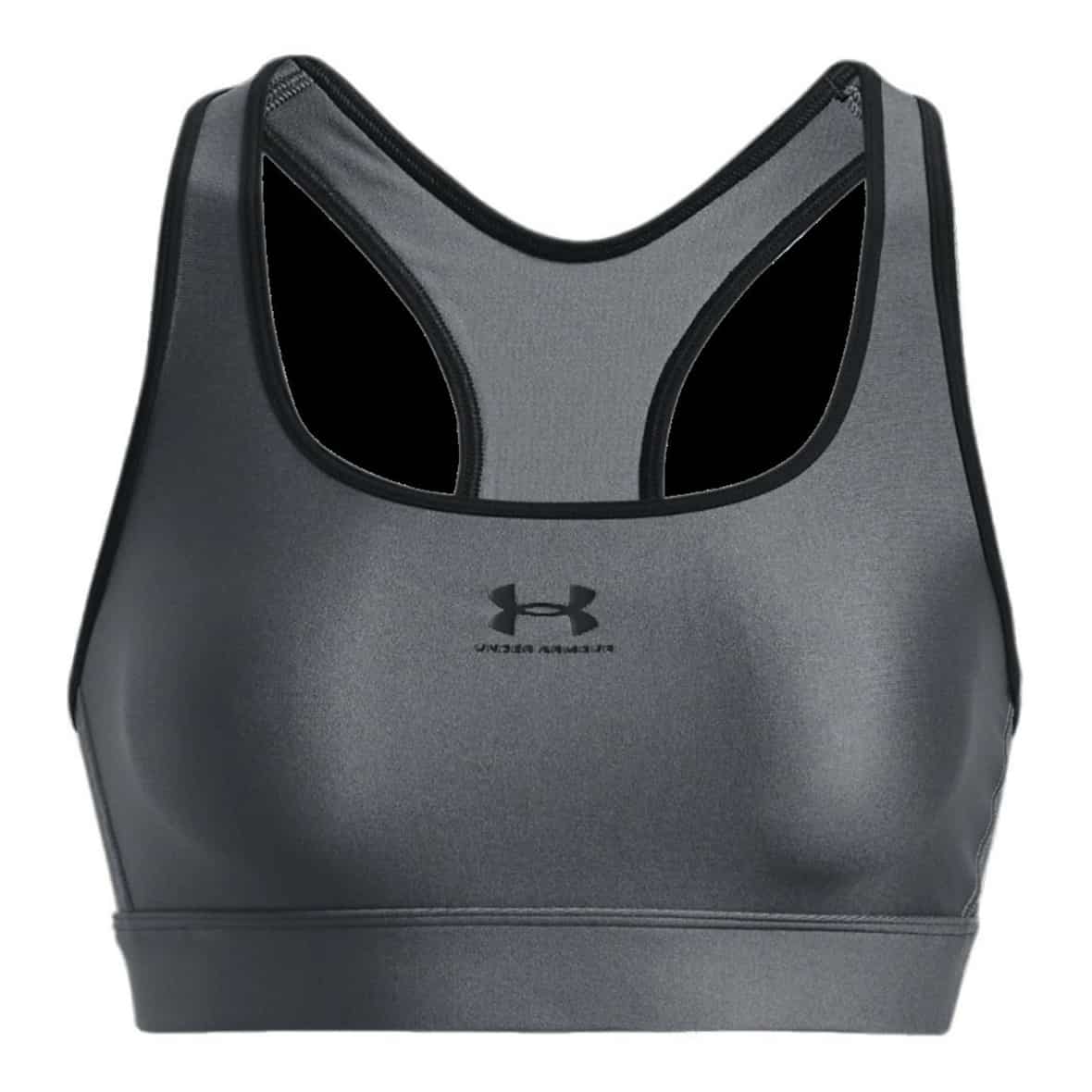 Bild von UNDER ARMOUR HeatGear Armour Mid unwattierter Sport-BH Damen 012 - pitch gray/black XS