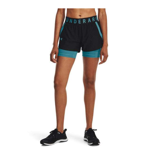 Bild von Under Armour Play Up 2-in-1 Shorts - BLK Schwarz/Blau S