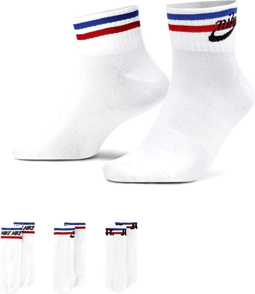 Bild von 3er Pack NIKE Everyday Essential Ankle Socken white/black/game royal/university r 34-38