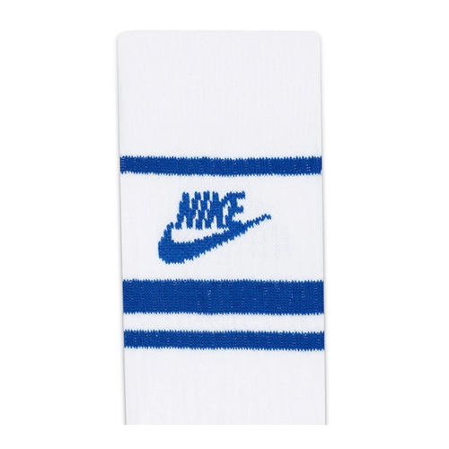 Bild von Nike Crew Socks 3 Pairs WHITE BLUE STRIPE,White
