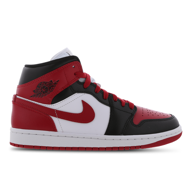 Bild von Jordan 1 Mid Damen Schuhe - Schwarz - Größe: 42 - Polyester - Foot Locker