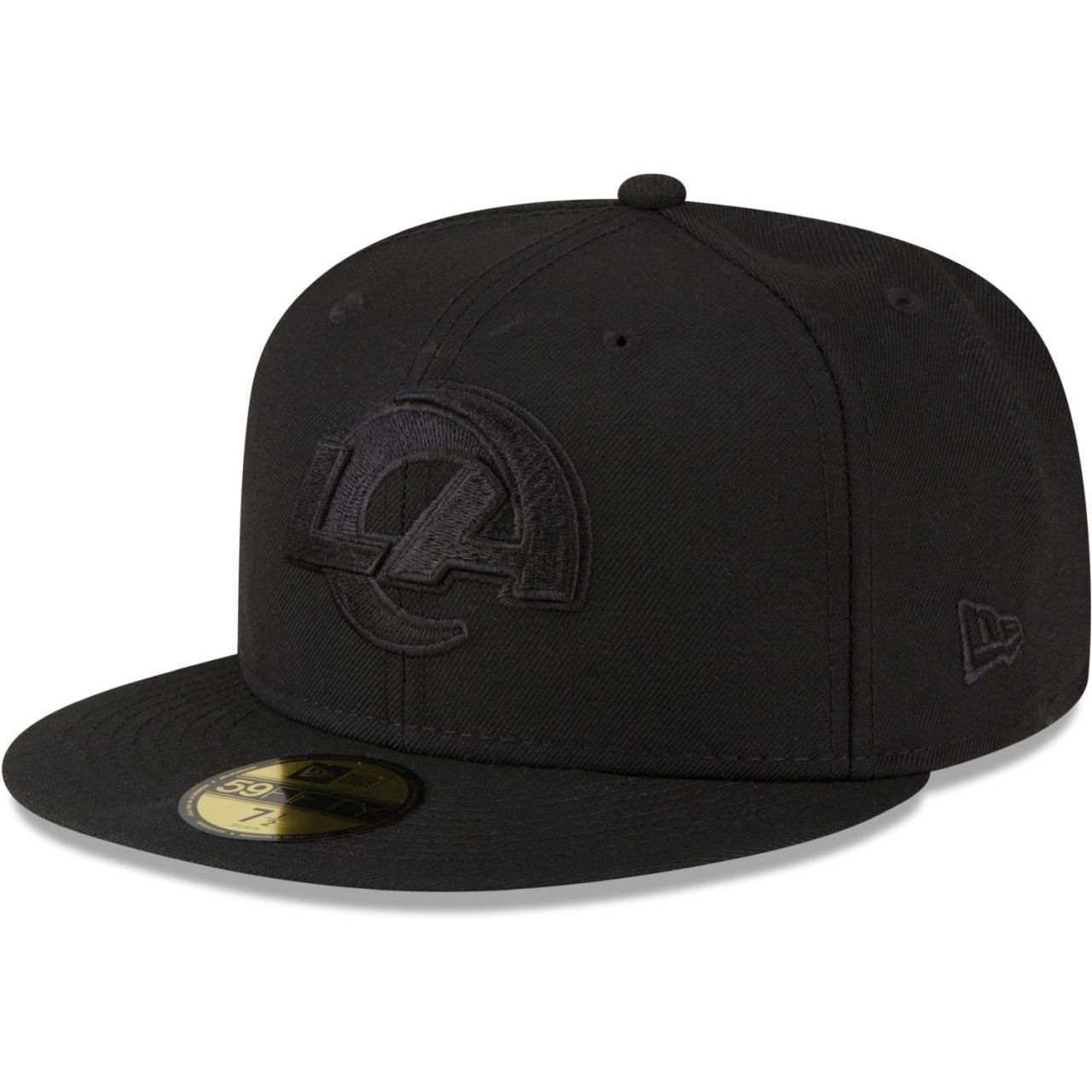 Bild von New Era, Herren, Cap, 59Fifty Fitted Cap - BLACK Los Angeles Rams - 7 1/4, Schwarz, (7 1/4)