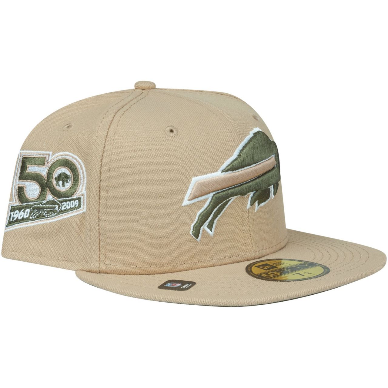 Bild von New Era, Herren, Cap, 59Fifty Cap - ANNIVERSARY Buffalo Bills - 7 1/8, Beige, (7 1/8)
