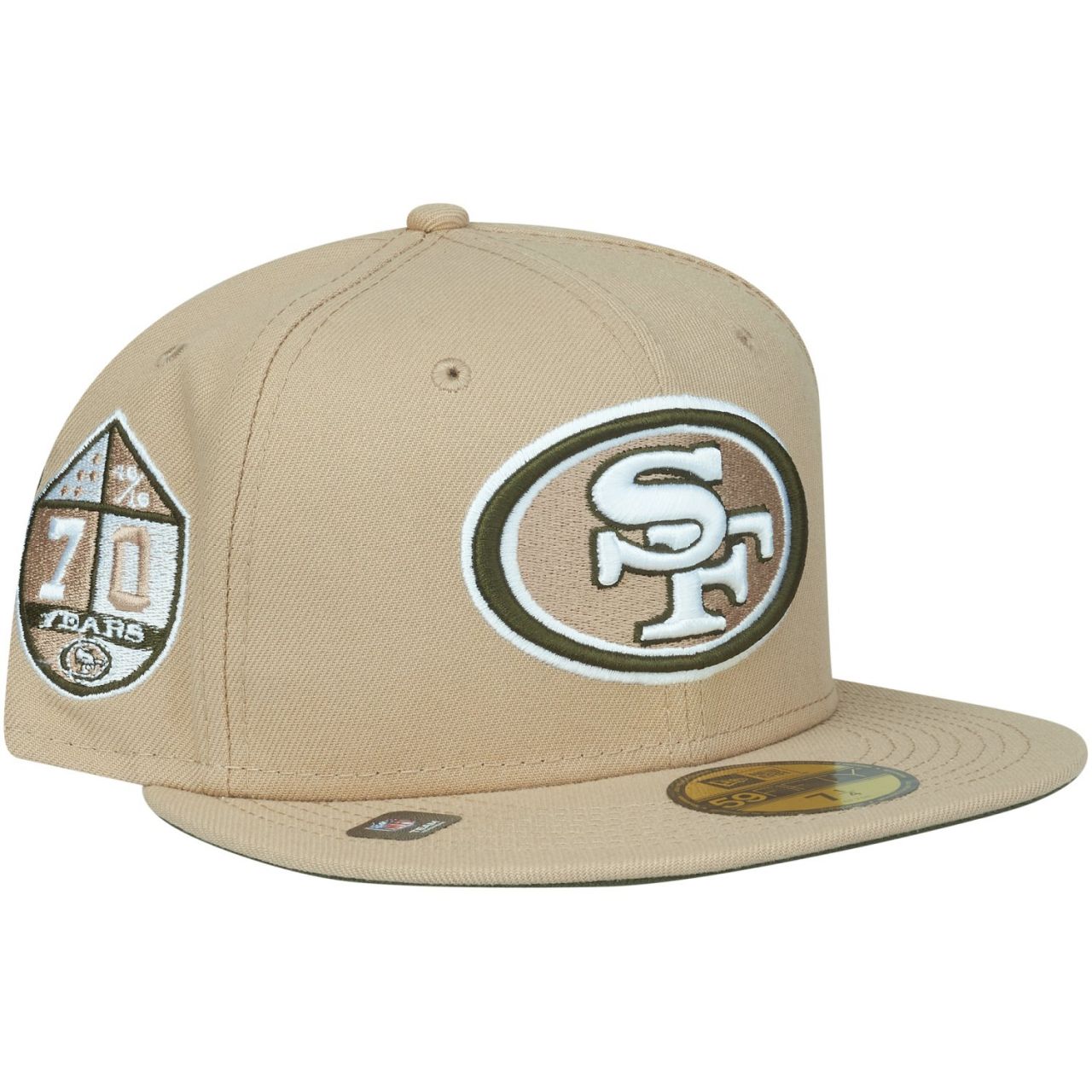 Bild von New Era, Herren, Cap, 59Fifty Cap ANNIVERSARY San Francisco 49ers - 7 1/2, Beige, (7 1/2)
