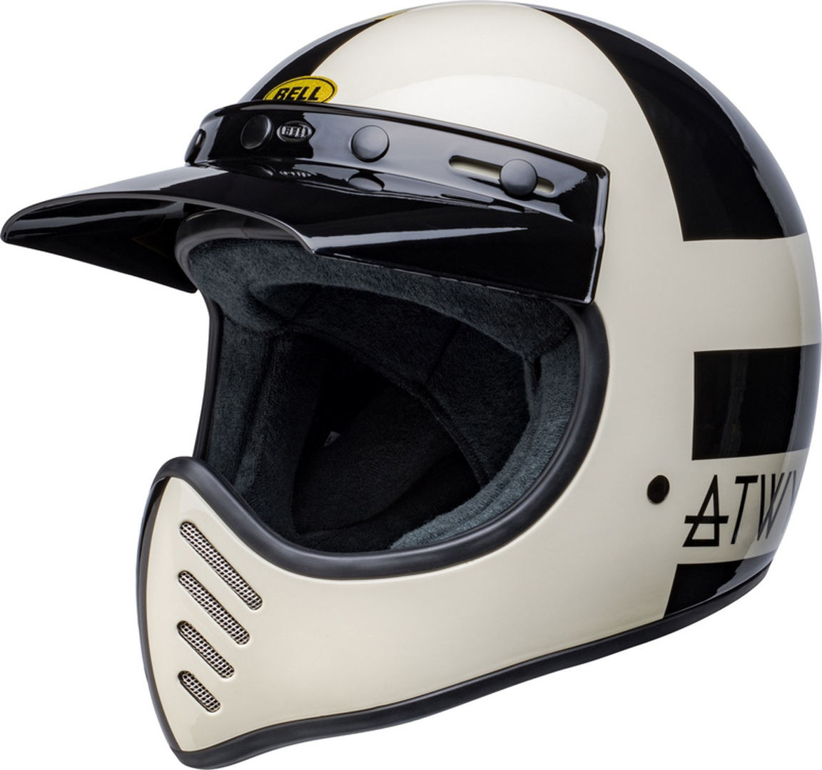 Bild von Bell Moto-3 Atwyld Orbit Motocross Helm, schwarz-weiss-gold, Größe XS für Männer