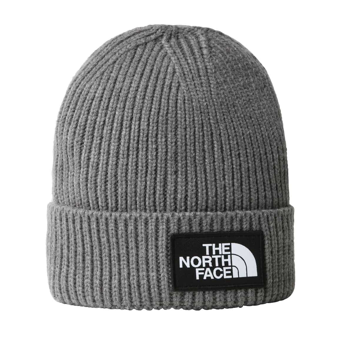 Bild von The North Face Kinder Kids TNF Box Logo Cuffed Beanie (Grau one size) Skitourenbekleidung