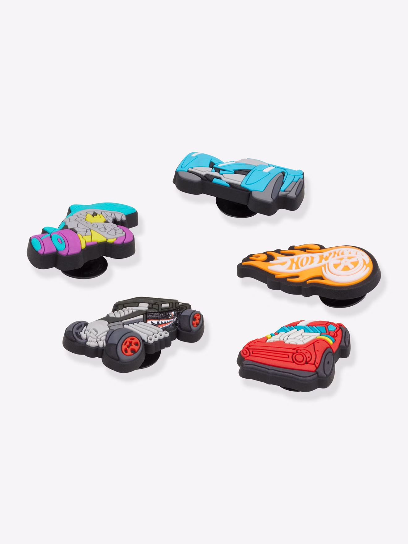 Bild von Crocs Schuhanstecker Jibbitz™ Hot Wheels (Set, 5-tlg., Kein Spielzeug. Nicht für Kinder unter 3 Jahren geeignet), für Crocs Schuhe