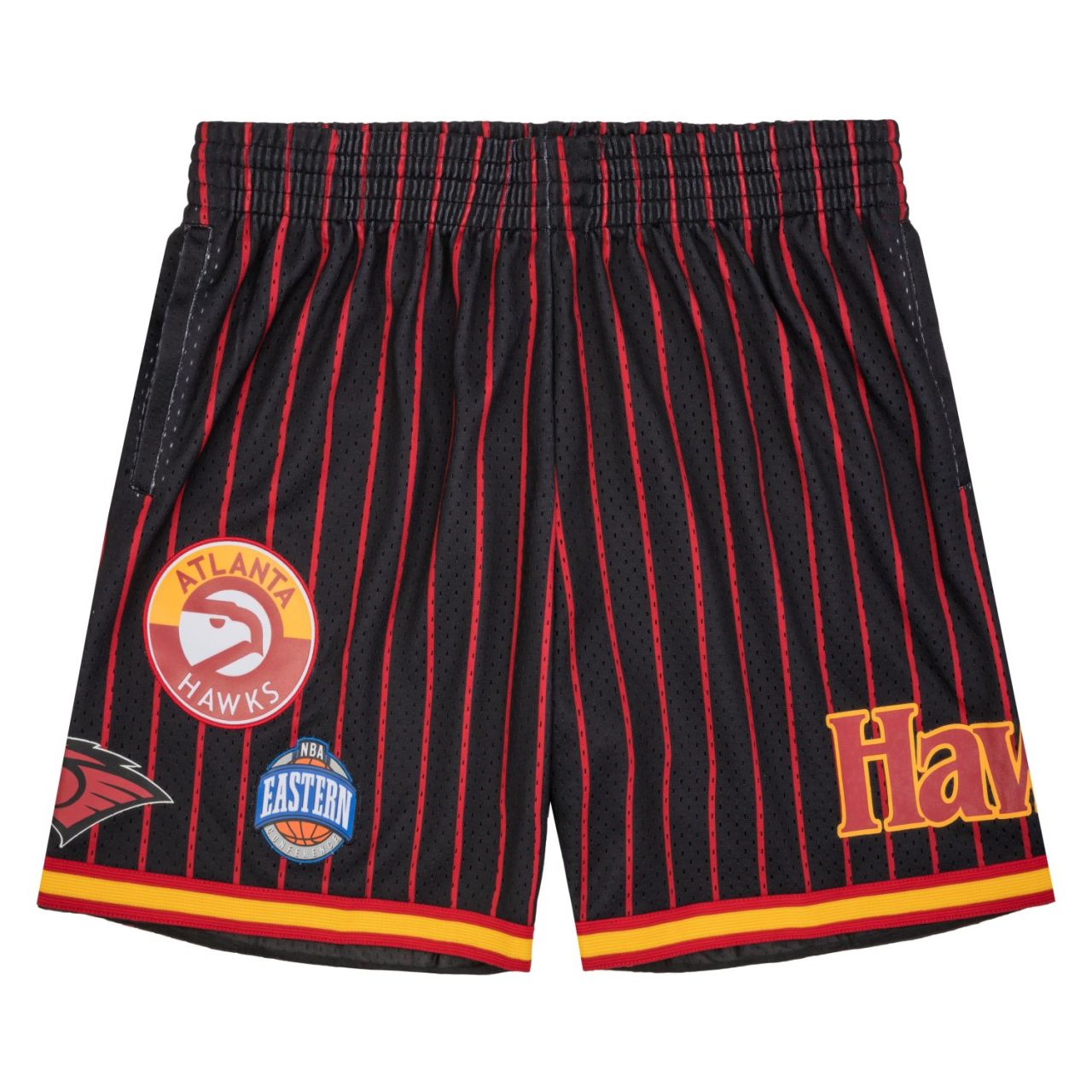Bild von Mitchell & Ness, Herren, Shorts, M&N Atlanta Hawks City Collection Basketball Shorts - XXL, Schwarz, (XXL)