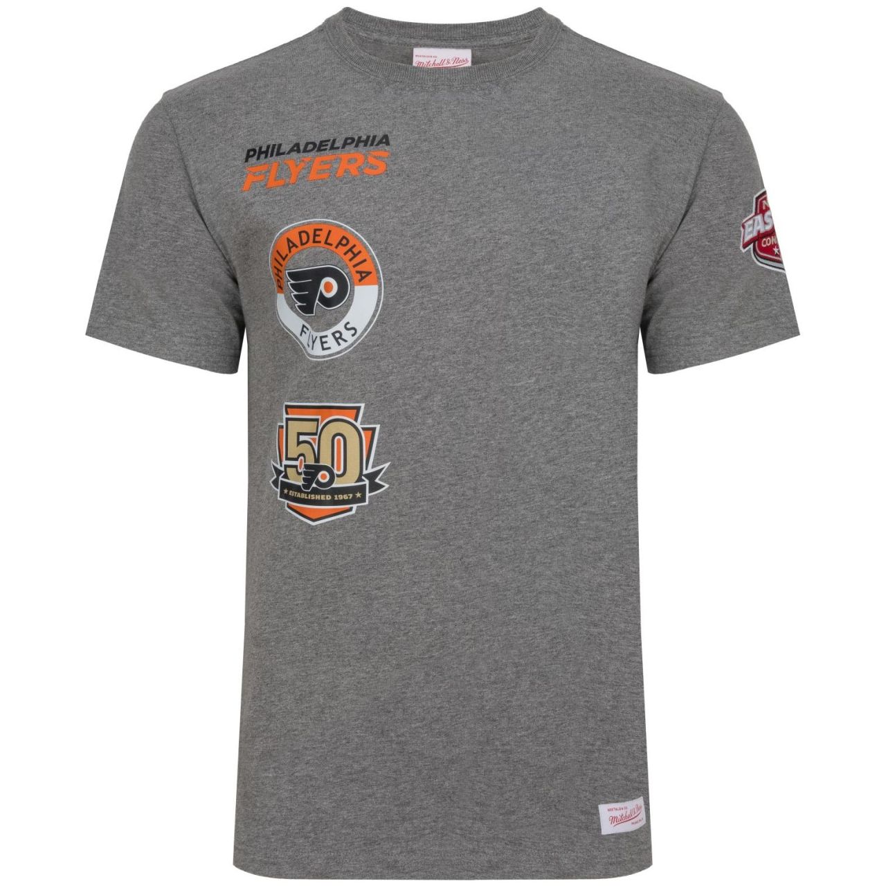 Bild von Mitchell & Ness, Herren, Shirt, Shirt - HOMETOWN Philadelphia Flyers - M, Grau, (M)