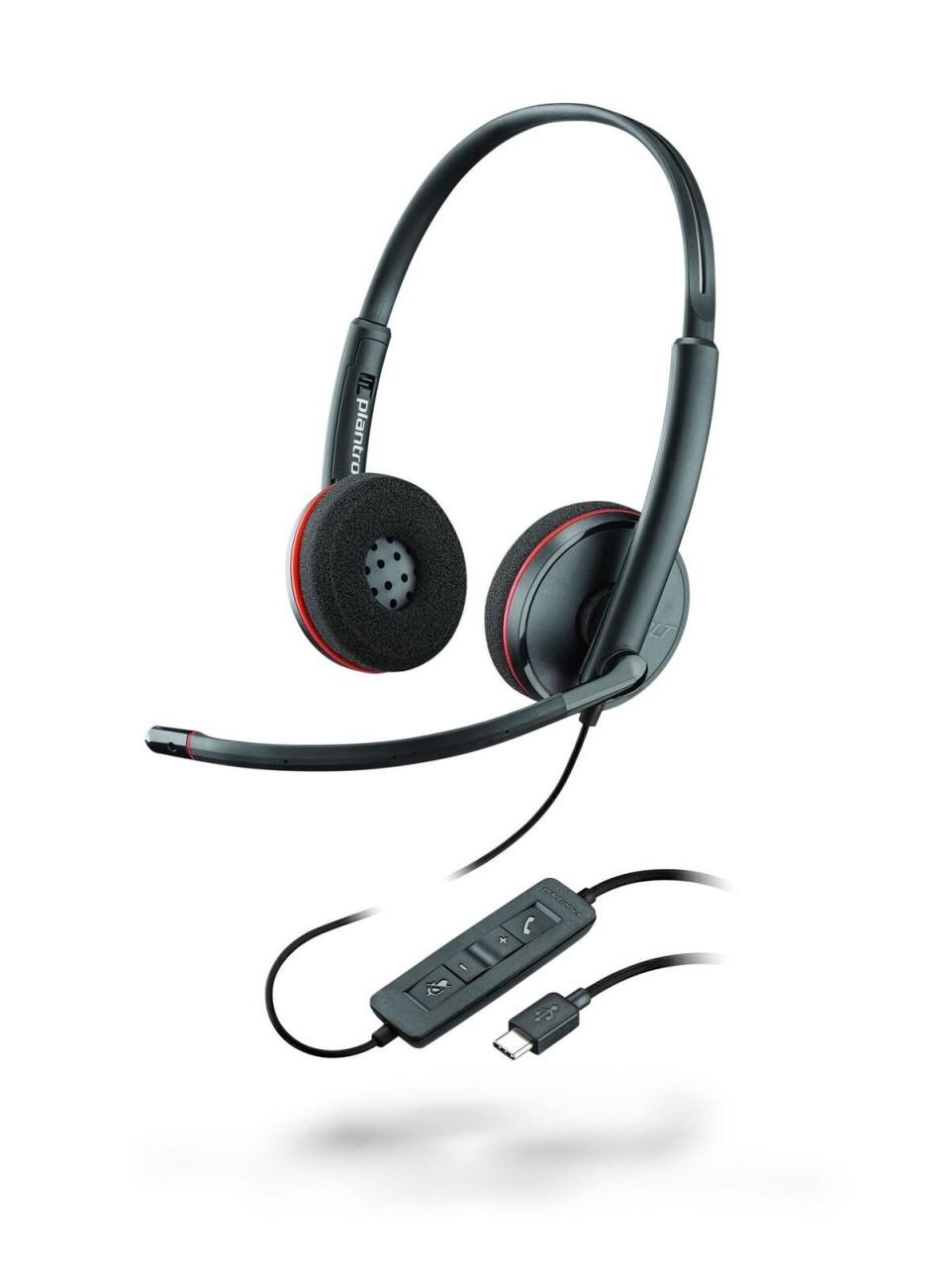 Bild von Poly BW C3220 STEREO (Kabelgebunden, USB-C), Office Headset, Schwarz