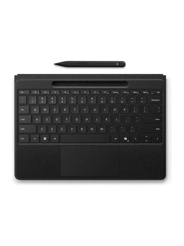 Bild von Microsoft MS Srfc Pro Flex KB w Slim Pen CM SC Black Eng Int, Stylus, Schwarz