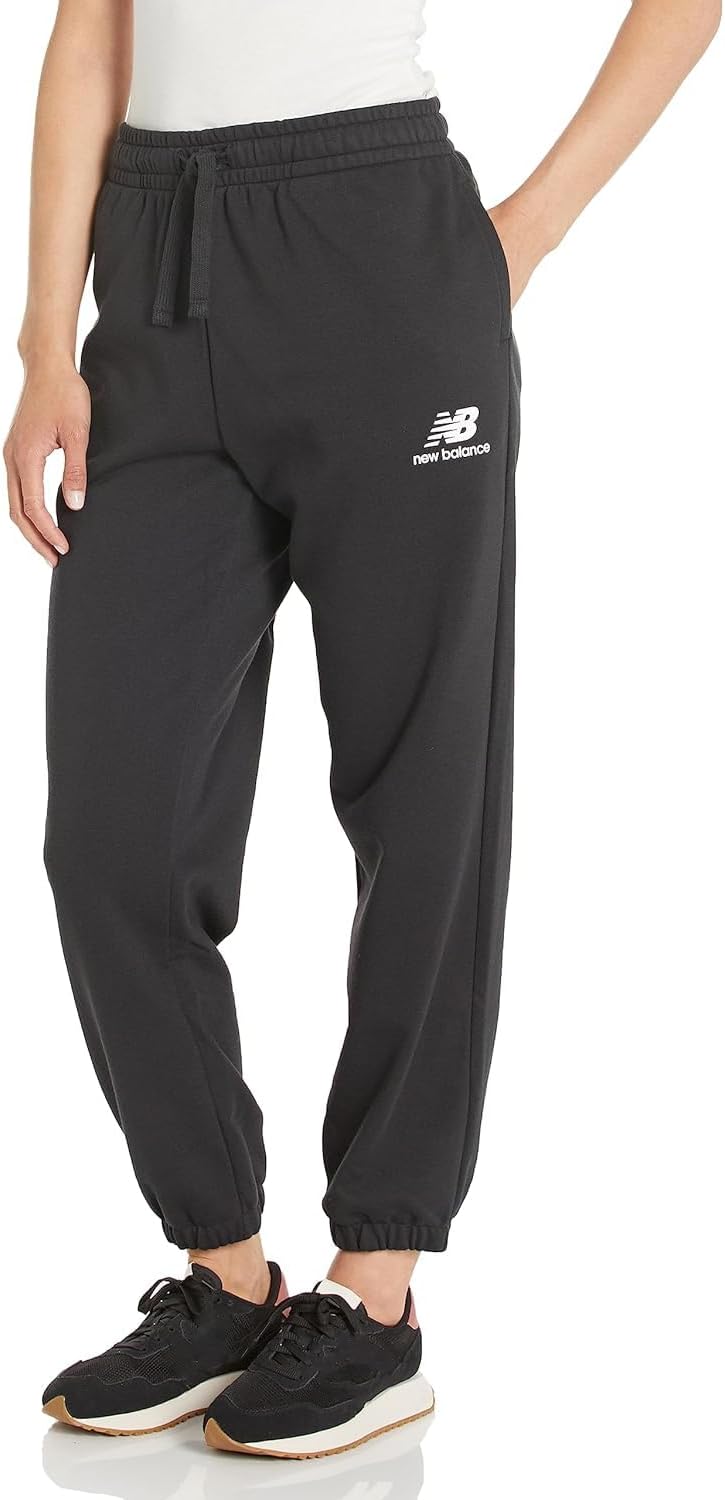 Bild von New Balance NB Essentials Stacked Logo Sweat Pa, BK, schwarz(bk), Gr. M