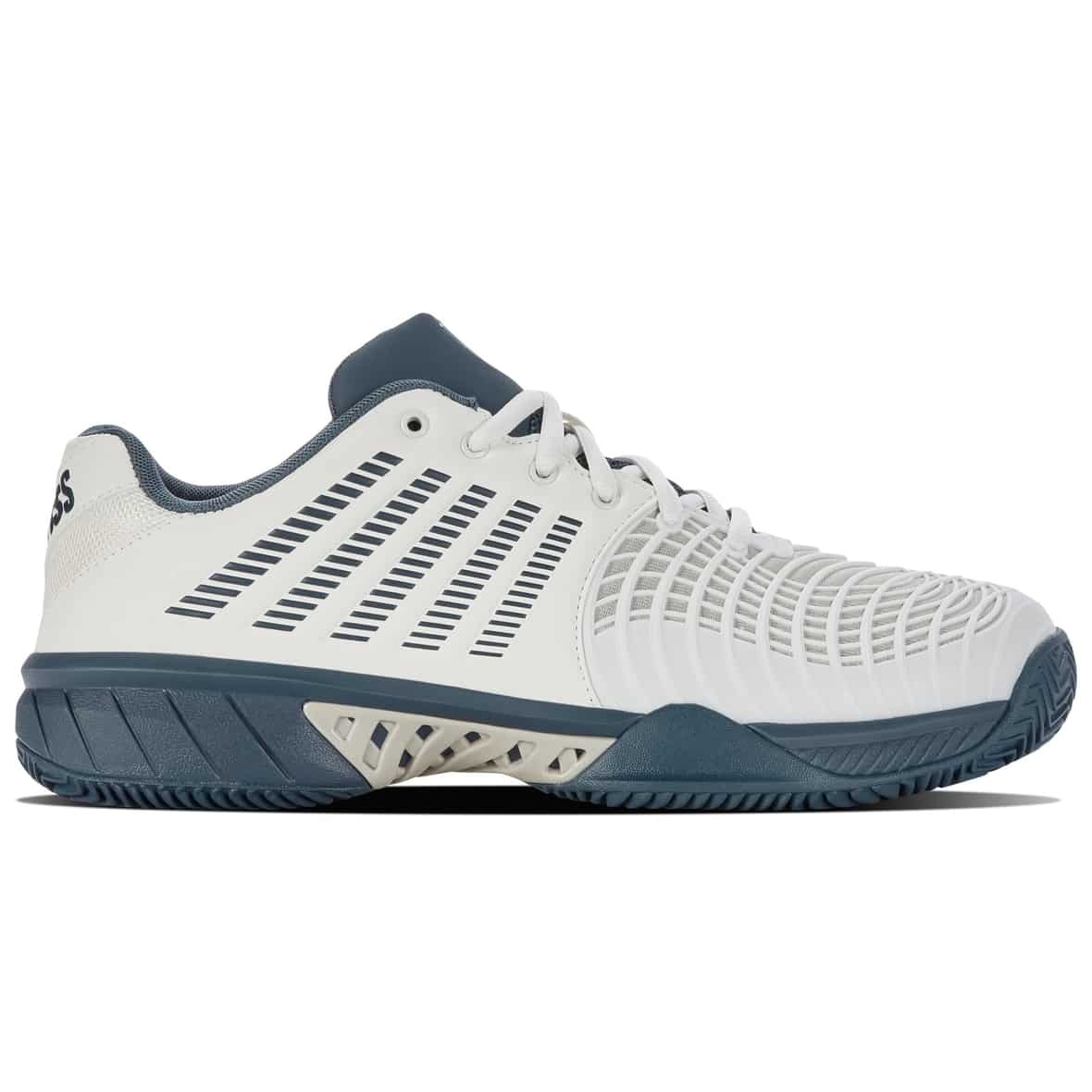 Bild von K-Swiss Performance Herren Express Light 3 HB Tennis Shoe, Star White/Moonstruck/Indian Teal, 44.5 EU