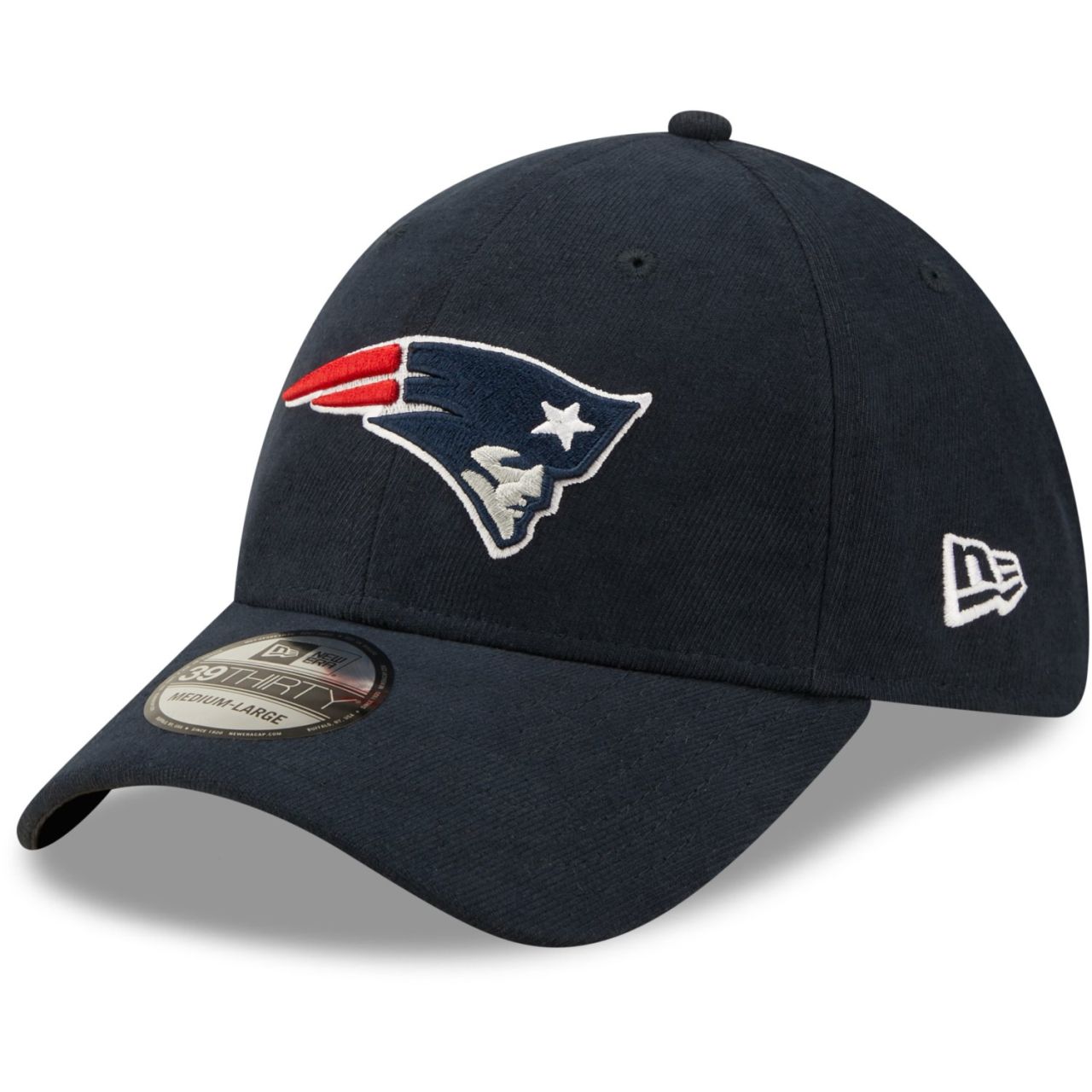 Bild von New Era, Herren, Cap, 39Thirty Stretch Cap - New England Patriots - S/M, Blau, (M)