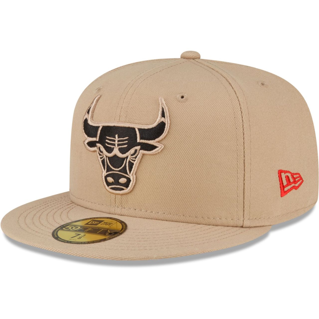 Bild von New Era, Herren, Cap, 59Fifty Fitted Cap - NBA Chicago Bulls camel - 7 5/8, Beige, (7 5/8)