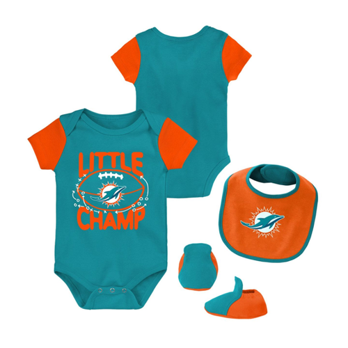 Bild von Outerstuff Baby Bib & Bootie Set Miami Dolphins