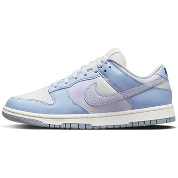 Bild von Nike  Sneaker Dunk Low White Blue Airbrush