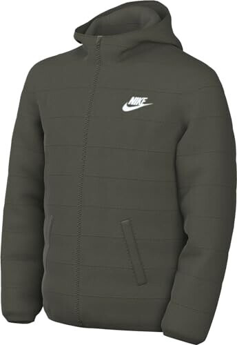 Bild von NIKE Sportswear Loose leichte Steppjacke Kinder 325 - cargo khaki/cargo khaki/white XS (122-128 cm)