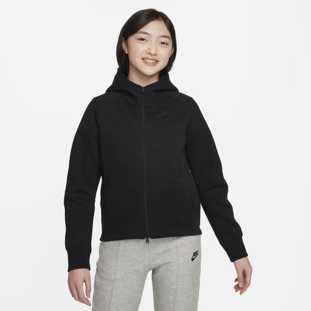 Bild von Nike Tech Fleece Unisex Kapuzenpullover - Schwarz - Größe: 147 - 158 CM - Foot Locker