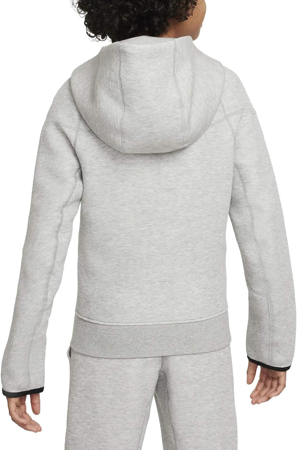 Bild von NIKE Sportswear Tech Fleece Kapuzenjacke Jungen 063 - dk grey heather/black/black S (128-137 cm)