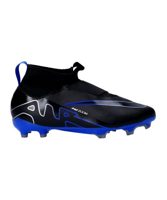 Bild von NIKE Jr. Mercurial Superfly 9 Academy FG/MG Fußballschuhe Kinder 040 - black/chrome-hyper royal 37.5