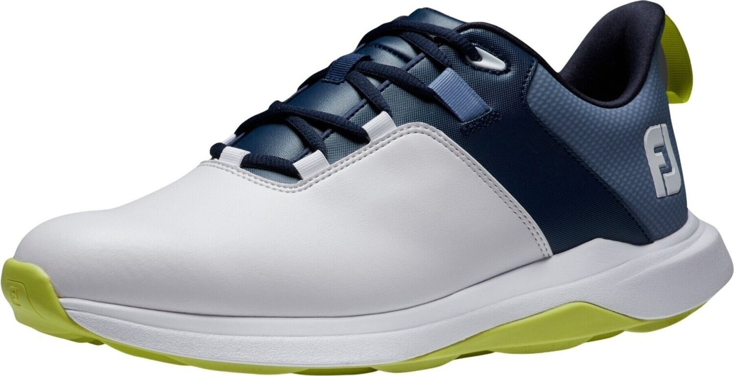 Bild von Footjoy Prolite Golfschuh weiß marineblau limette