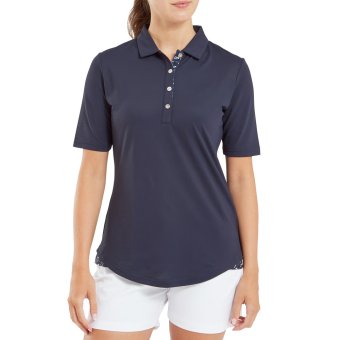 Bild von Footjoy Strech Pique Damen Polo 1/2 Arm navy