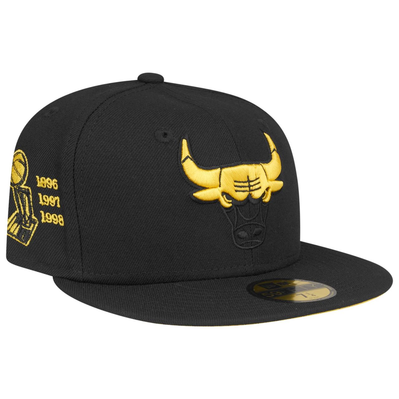 Bild von New Era 59Fifty Fitted Cap - CYBER YELLOW Chicago Bulls