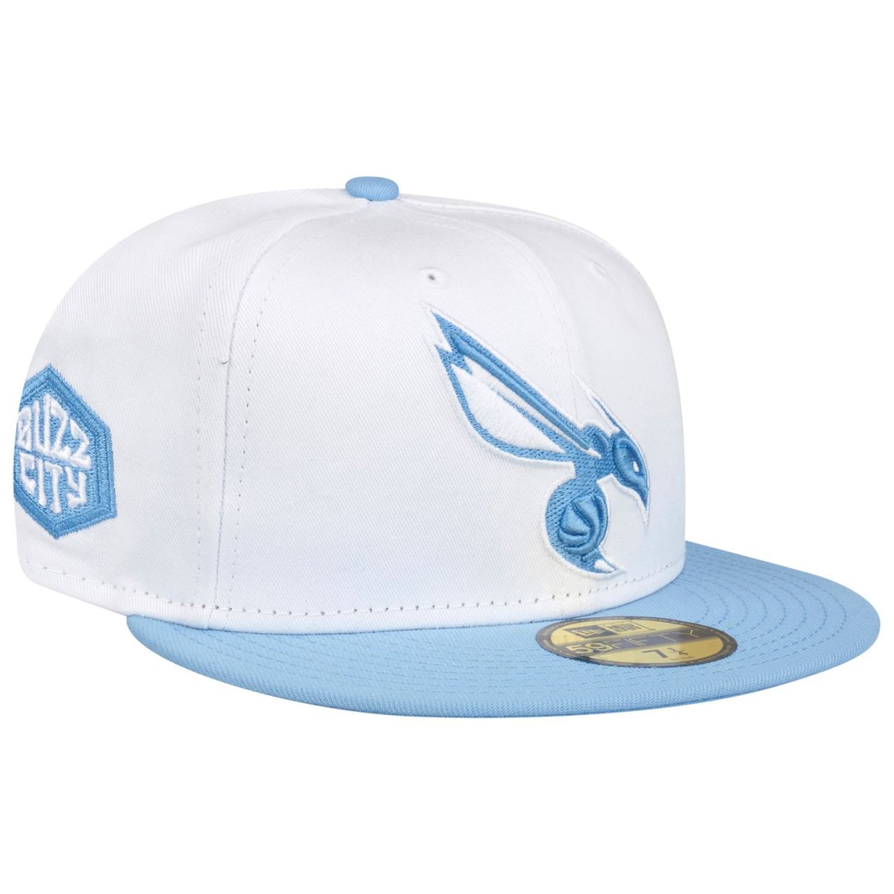 Bild von New Era, Herren, Cap, 59Fifty Fitted Cap - NBA Charlotte Hornets - 7 1/4, Weiss, (7 1/4)