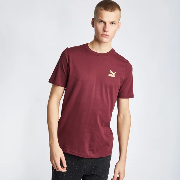 Bild von Puma Essentials+ Tape Herren T-Shirts - Lila - Größe: S - Foot Locker