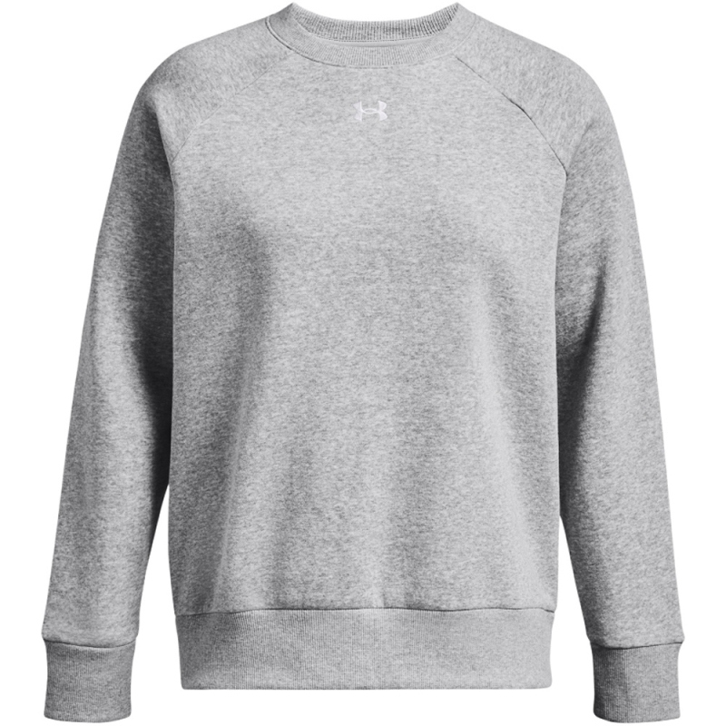 Bild von UNDER ARMOUR Rival Fleece Crew Sweatshirt Damen 012 - mod gray light heather/white L