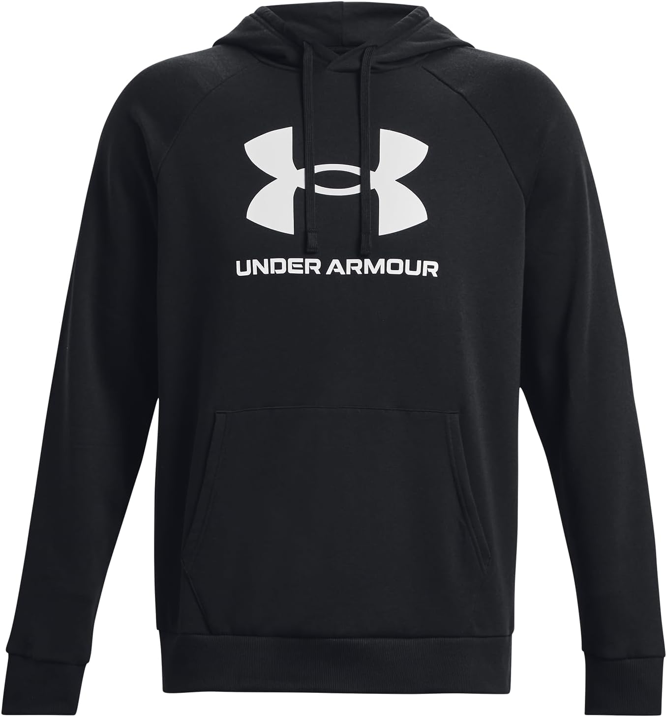 Bild von UNDER ARMOUR Rival Fleece Logo Hoodie Herren 025 - castlerock light heather/white XXL